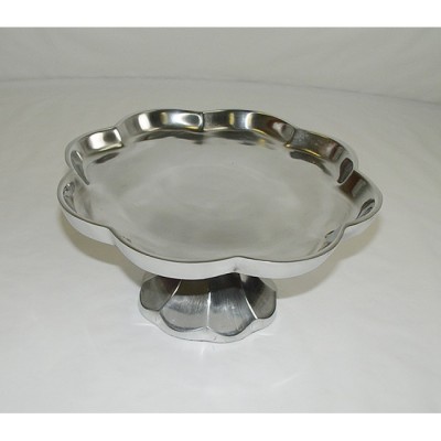 50907 - CAKE STAND SMALL PEDESTAL W/ SCALLOPED EDGE